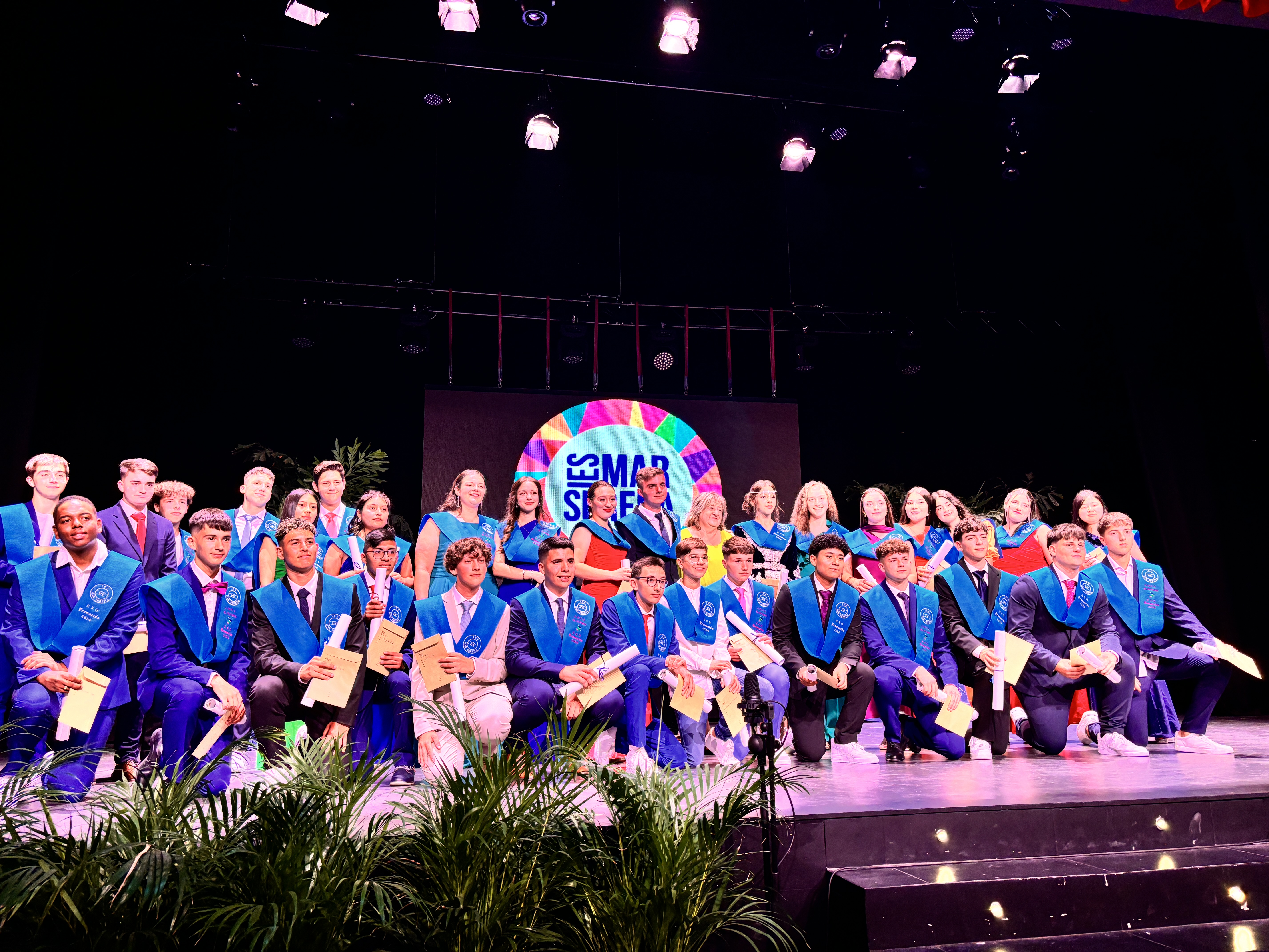 Graduación del alumnado de 4º ESO, CFGB y ESPA del IES “Mar Serena” de Pulpí 